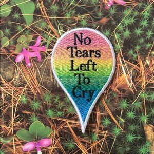 Vintage Ariana Grande Coachella 2019 Teardrop “No Tears Left To Cry” Patch